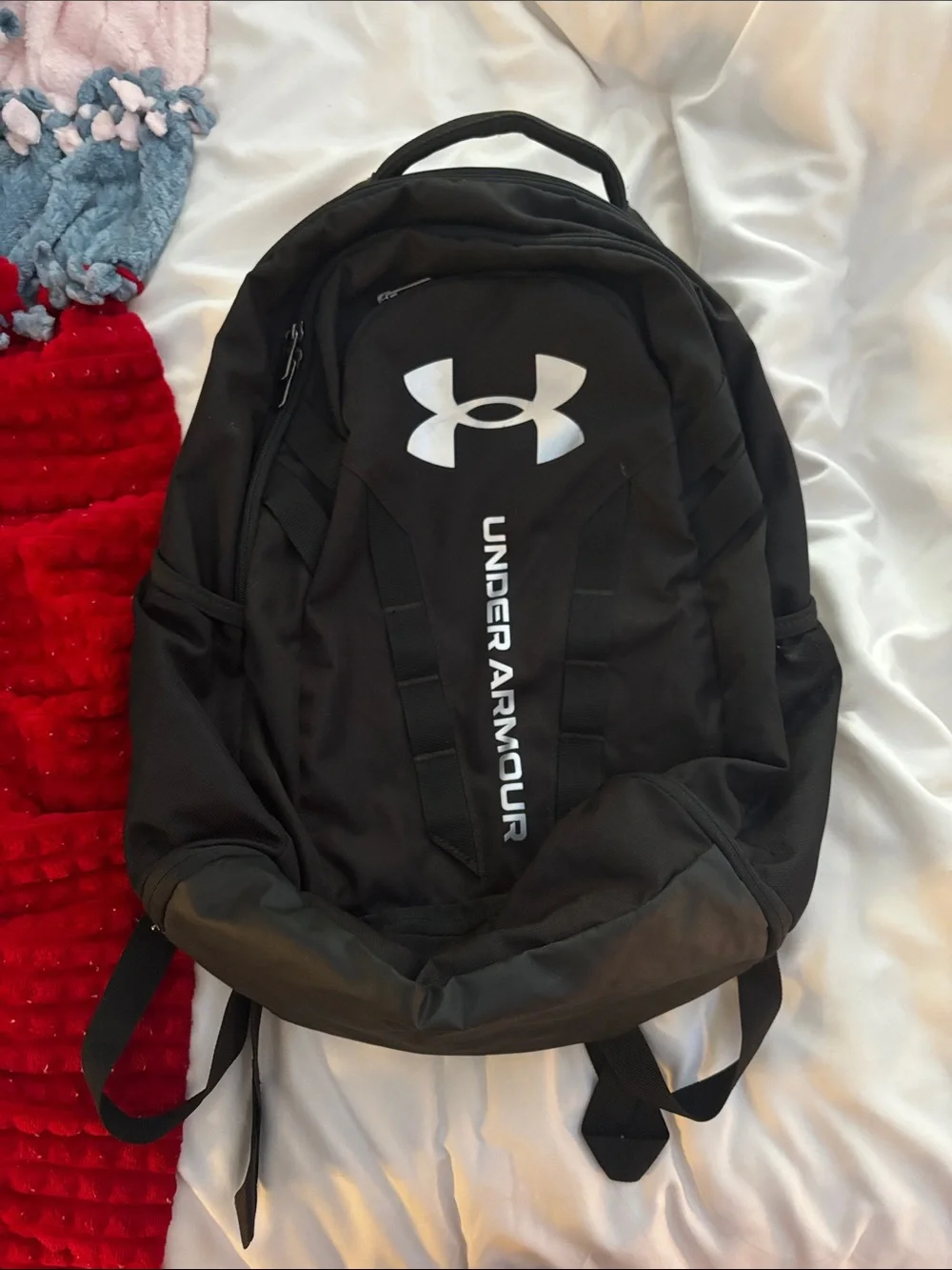 Under Armour Black Backpack with White Logo